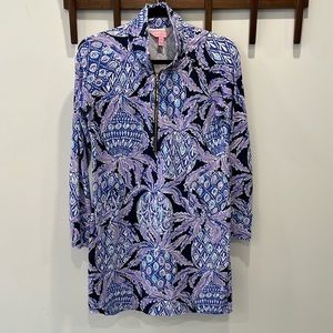 Lilly Pulitzer sweatshirt dress. Quarter zip. Size S